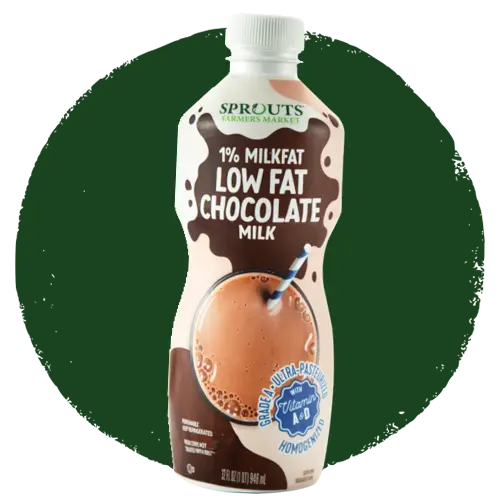 Sprouts brand chocolate milk